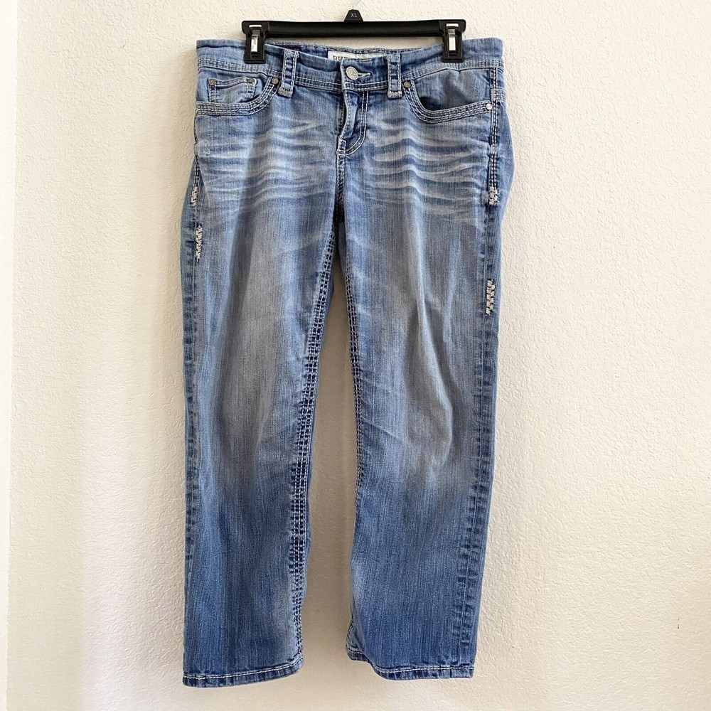 BKE Denim Women Payton Stretch Crop Jeans Size 29 Medium Wash Mid-Rise